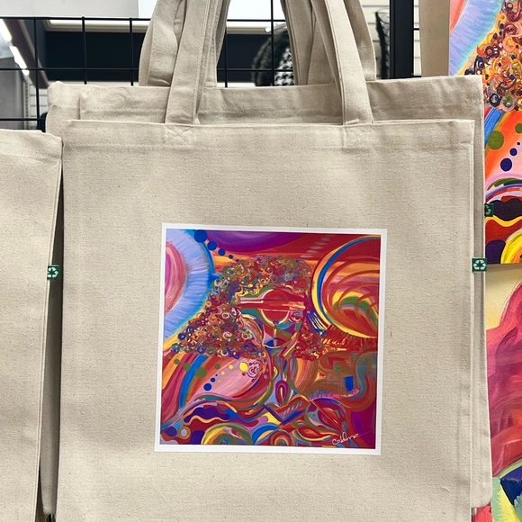 Premium Canvas Art-Printed Tote Bags - Picture 4 of 4